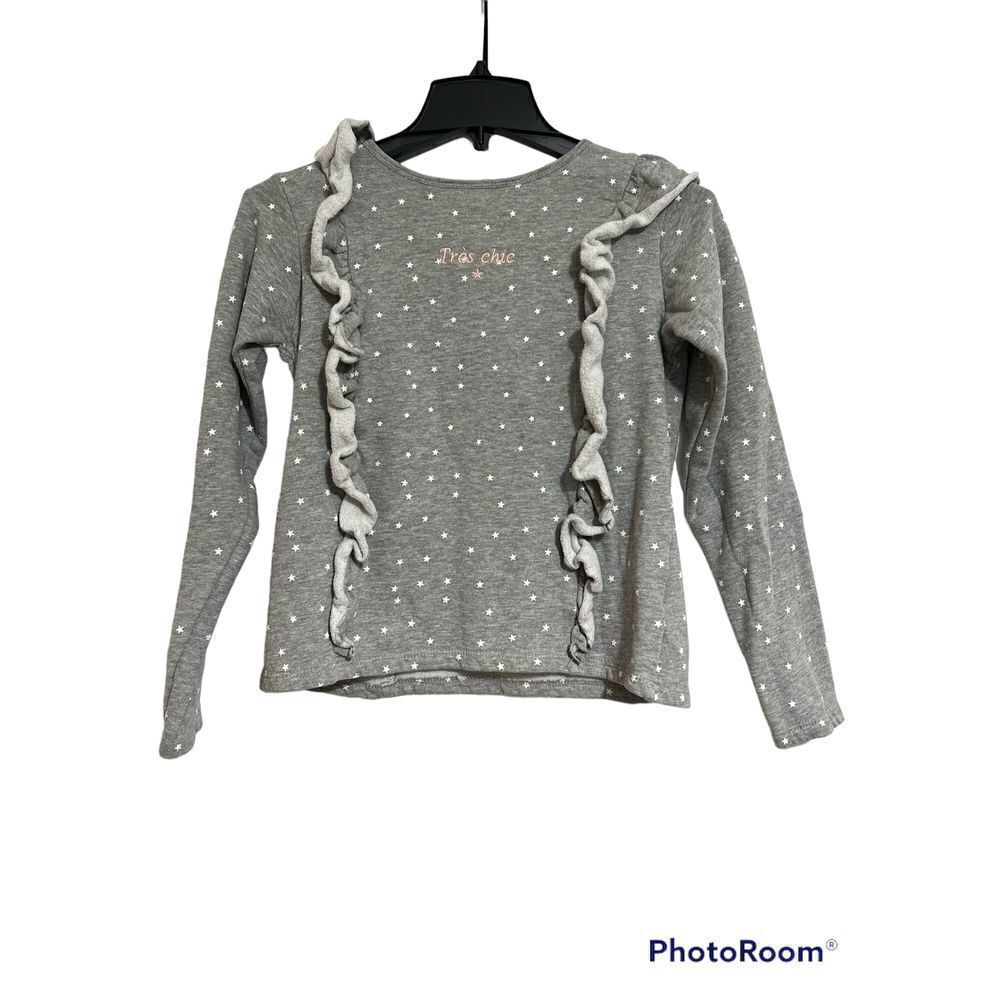 Coco Tres Chic Star Flutter Ruffle Top